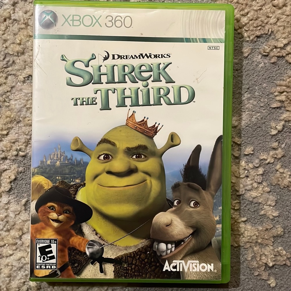 Xbox 360 Shrek The Third Video Game